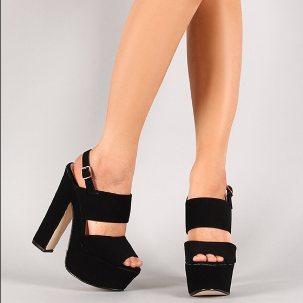 BAMBOO Leela block heels
